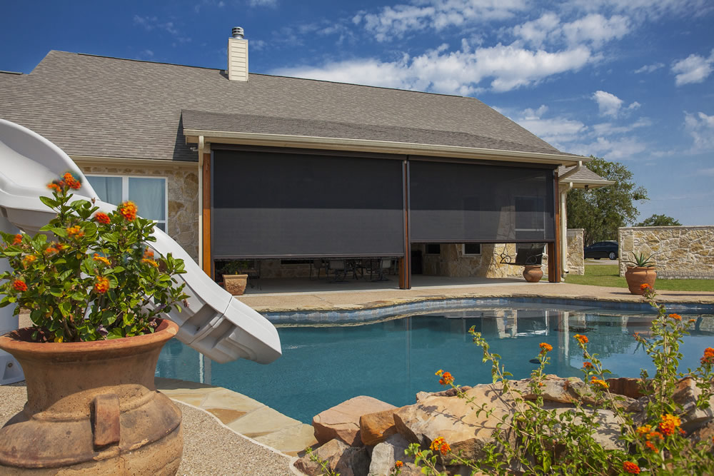 Premium Pool Area Exterior Patio Shades in Olathe
