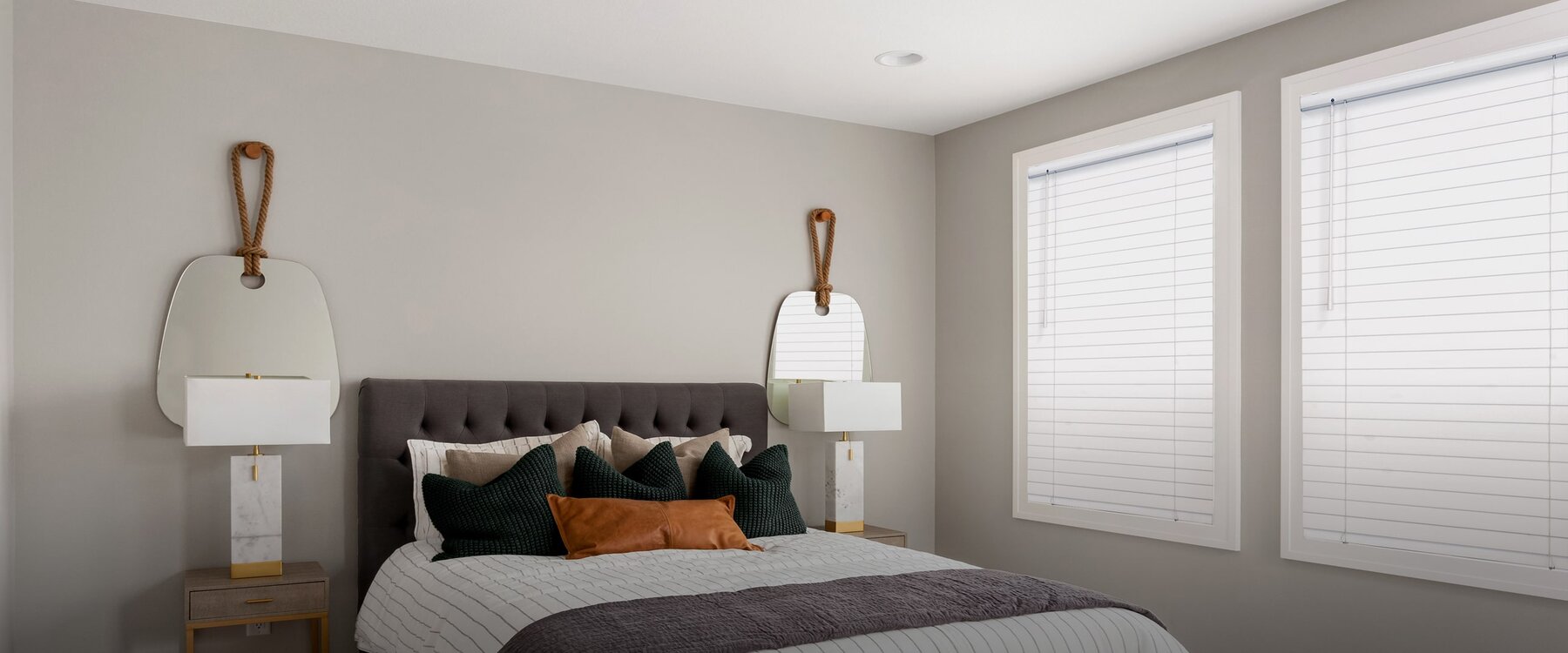 Flawless Basement Windows Faux Wood Blinds in Olathe